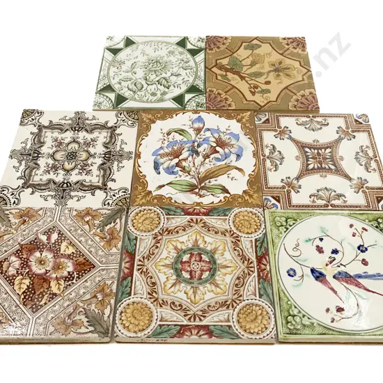 Eight Victorian Tiles
