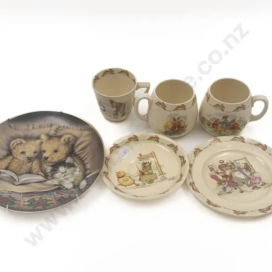 RD Bunnykins China (5) together with Other Plate