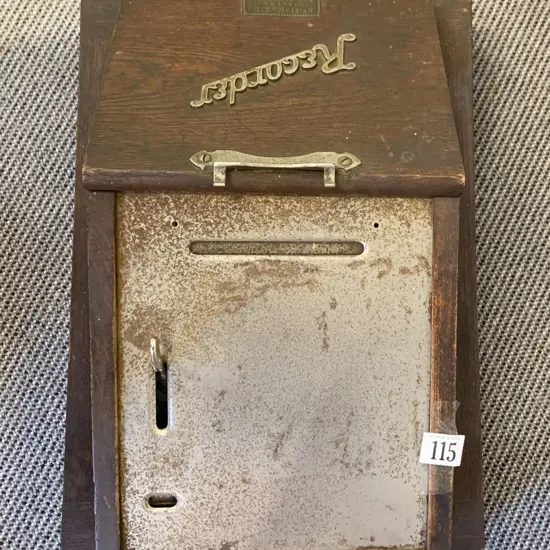 Vintage Oak Cased "Recorder" Cash Register