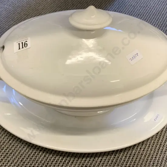 White Soup Terrine and Meat Plate