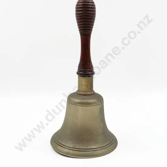 Large Victorian Brass School Bell