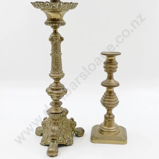 Two Brass Candlesticks