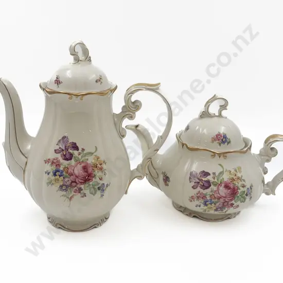 Floral Decorated Tea and Coffee Pot