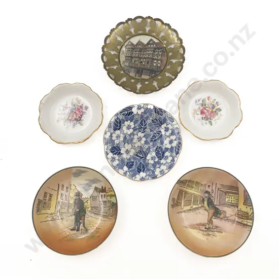Six Assorted Plates Incl. RD  "Dickensware"