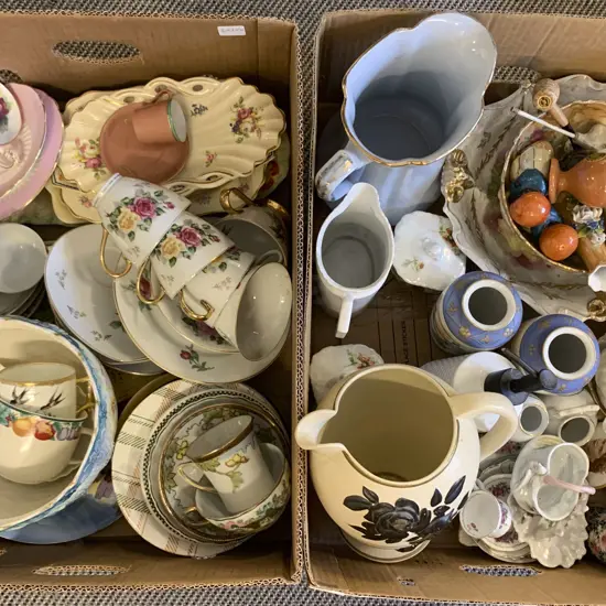 Two Boxes Of Assorted Fancy China