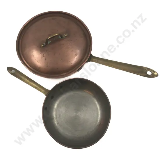 Two Copper Skillets