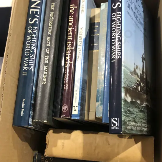 Box of Mostly Maritime Books