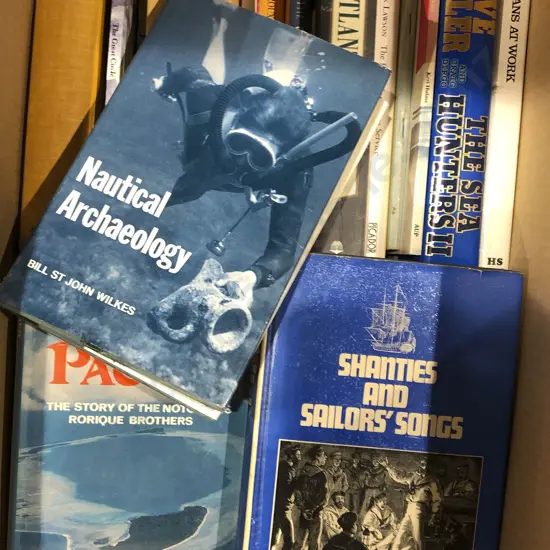 Box of Mostly Maritime Books
