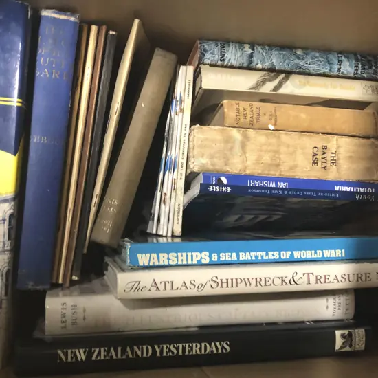 Box of Assorted Maritime Reference Books