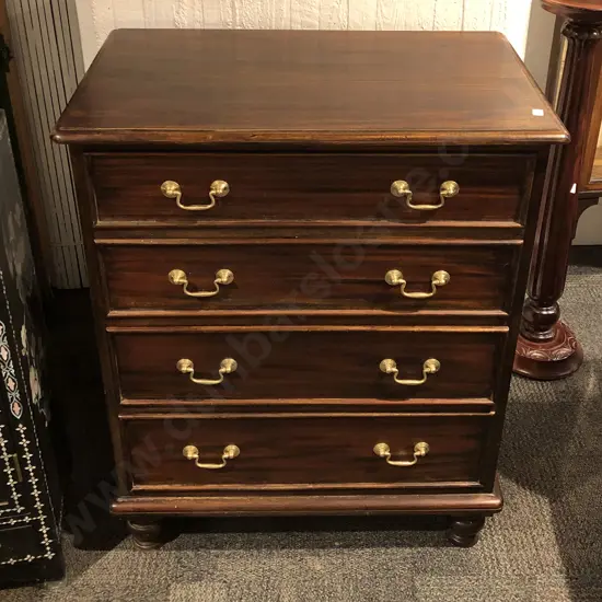Mahogany Four Drawer Chest of Drawers