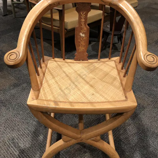 Yoke Back Inlaid Chair