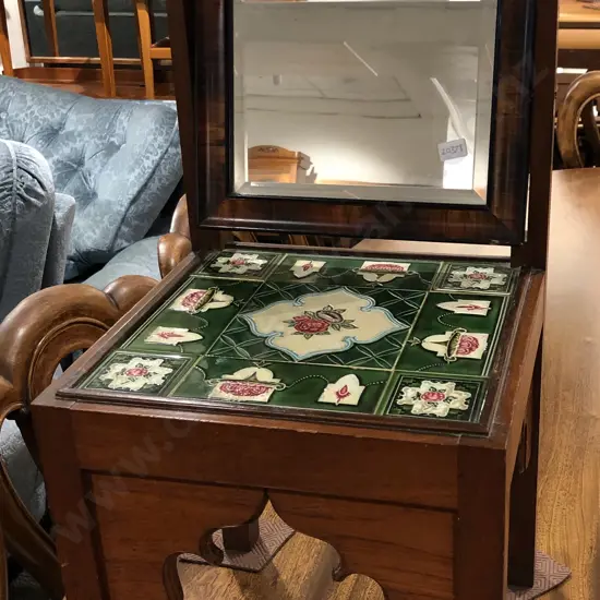 Tile Top Swing Mirror Occasional Chair