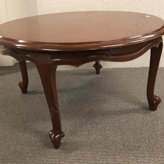 Circular Mahogany Coffee Table