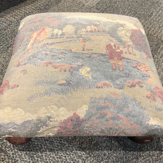 Tapestry Upholstered Footstool