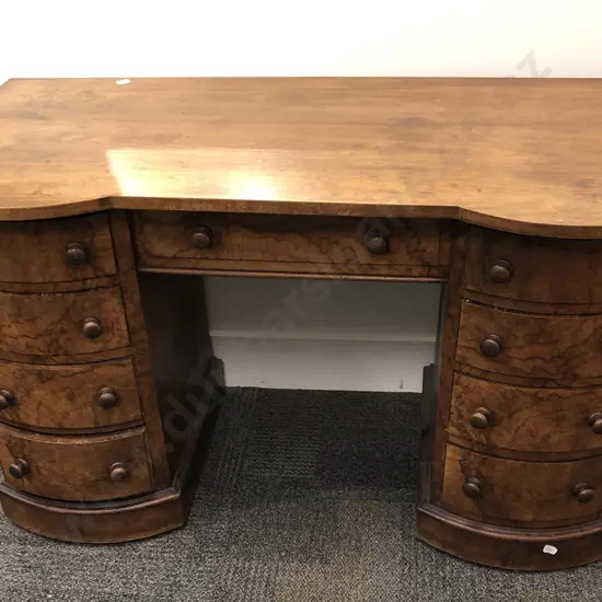 Walnut Kneehole Desk