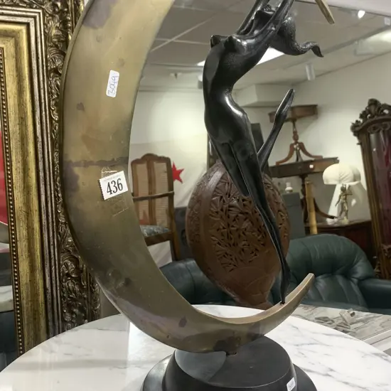 Art Nouveau Style Statue of Moon Dancer