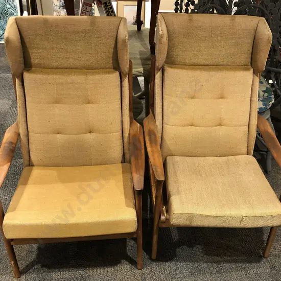 Pair of Fleur  mid Century Armchairs