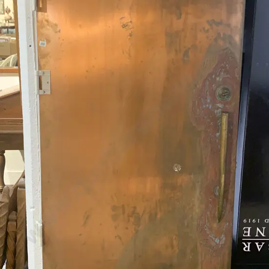 Large Copper Sheeted Decorative Door