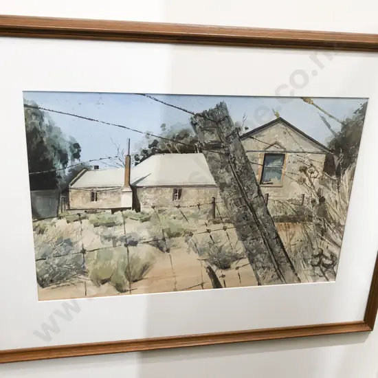 Les Finch - Pioneer Cottage with Fence South Australia