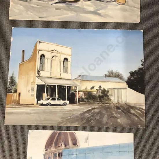 Les Finch - Three Unframed Works