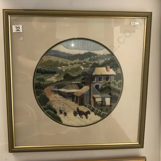 Circular Needlepoint Work