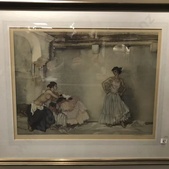 Sir William Russell Flint - Casilda's White Petticoat