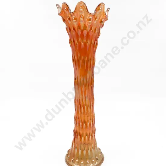 Carnival Glass Vase (Crack)