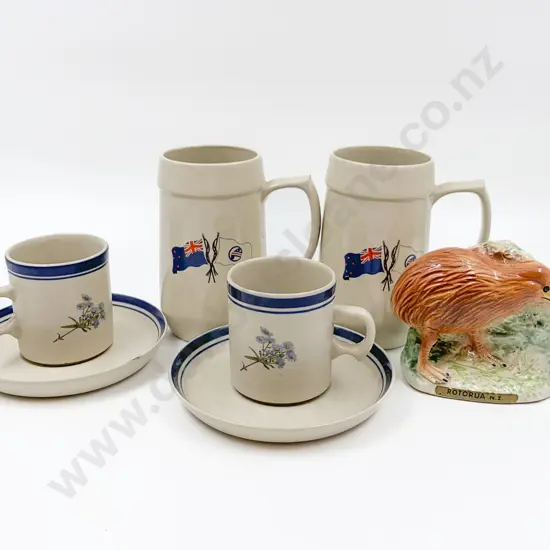 Qty of Richmond Stoneware Crockery Together With Advertising Kiwi