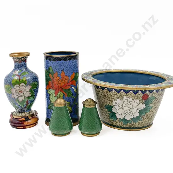 Five Pieces of Assorted Cloisonné