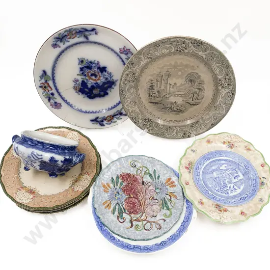 Qty of Assorted Fancy China Plates Including Small Tureen