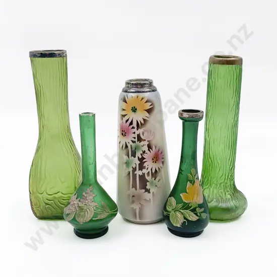Qty of Assorted Vases Including Art Glass