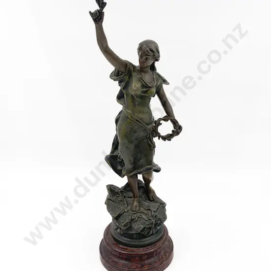 Spelter Figure of Lady