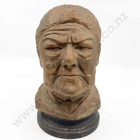 Painted Terracotta Bust of Ena Sharples "Coronation Street"