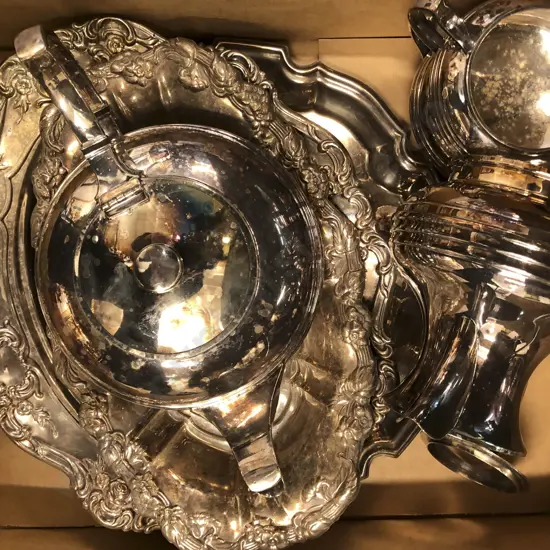 Box of Assorted S/P Including Four Piece Coffee Set