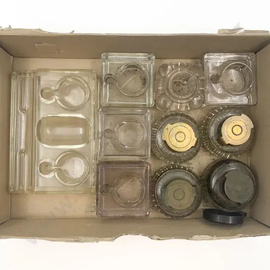 Small Box Qty of Assorted Inkwells