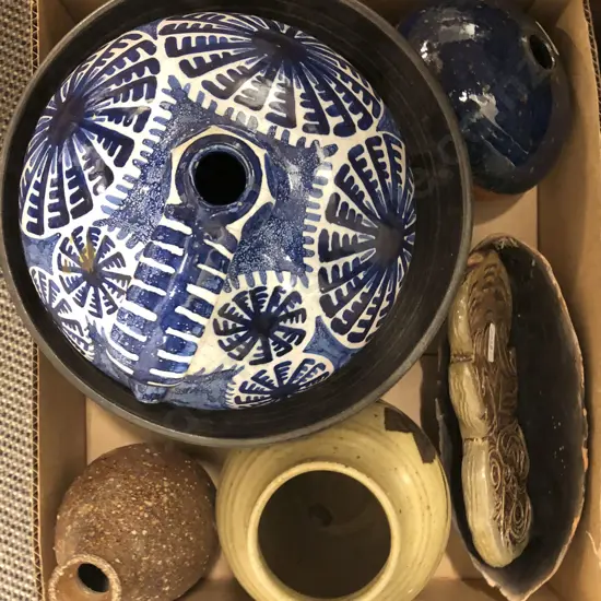 Box of Assorted NZ Pottery