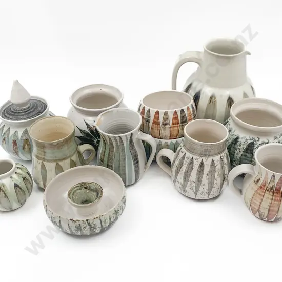 12 Pieces of Assorted NZ Hanmer Pottery