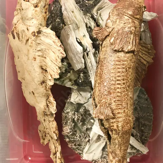 Box of Assorted Abstract Pottery and Ornaments