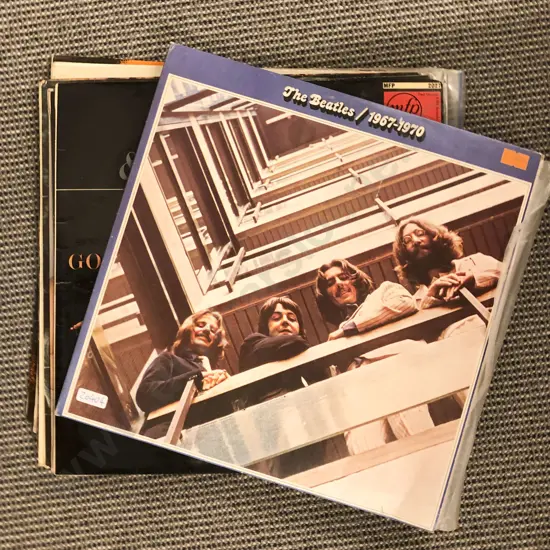 Twelve Assorted Records Including The Beatles