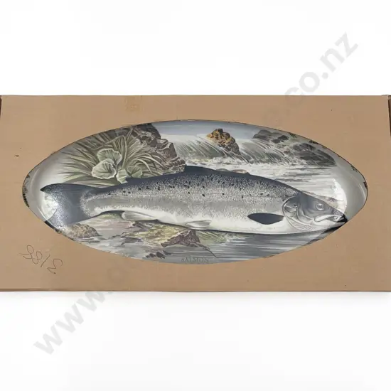 Portmeirion Salmon Decorated Platter