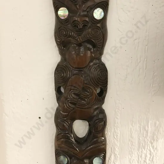 Two Modern Maori Carved Figures