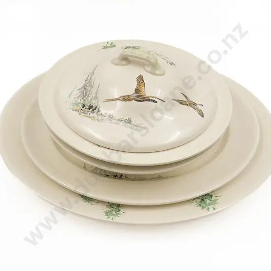 RD Tureen Together With Bowl and Two Serving Dishes