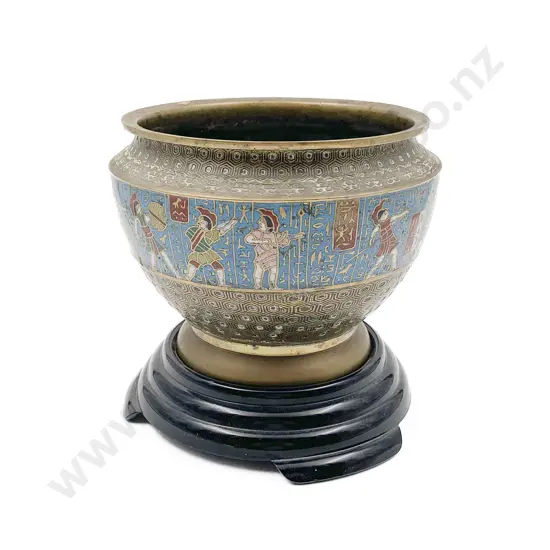 Chinese Bronze & Champleve Jardiniere