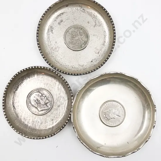 Three S/S Coin Dishes