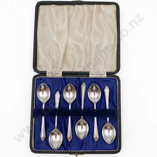 Cased Set of Six S/S Tea Spoons