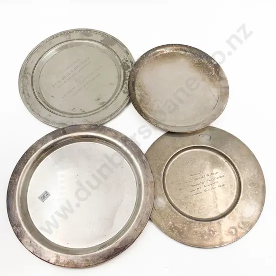 S/S Presentation Tray Together with Three S/P Circular Trays