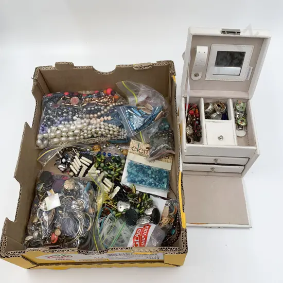 Box of Assorted Costume Jewellery