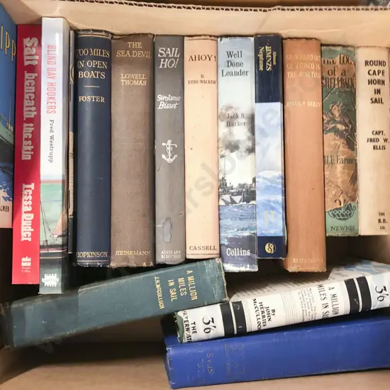 Box of Assorted Nautical Reference Books