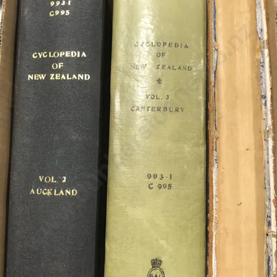 Three Cyclopedias of NZ Including Volume 2 Auckland and Volume 3 Canterbury
