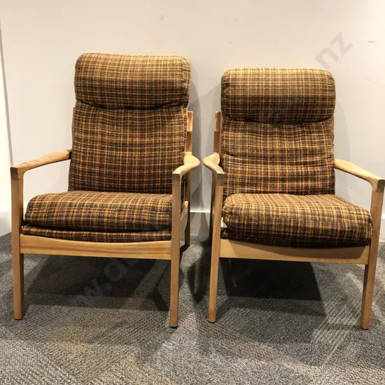 Pair of Mid Century Easy Chairs